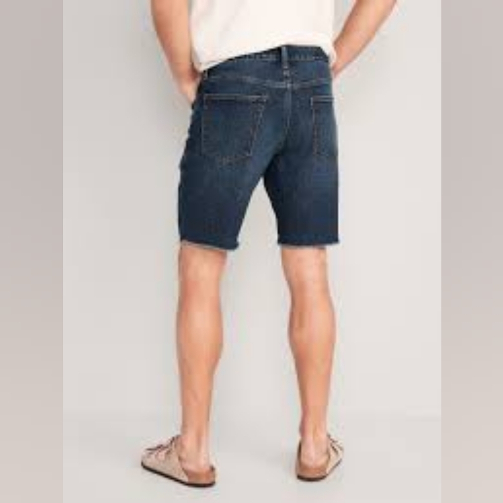 Old Navy #549110 Slim Built-In Flex Distressed Denim Jean Shorts NWT - Picture 2 of 14